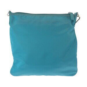 Prada Bag nylon blue triangular Shoulder plate logo Tessuto emerald
